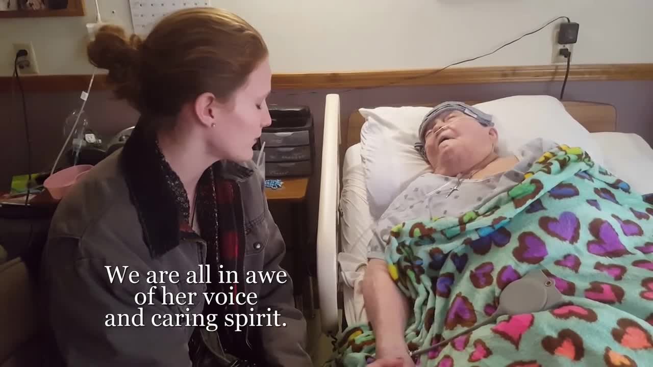 Young Nurse Sings A Final Hymn To Her Dying Patient