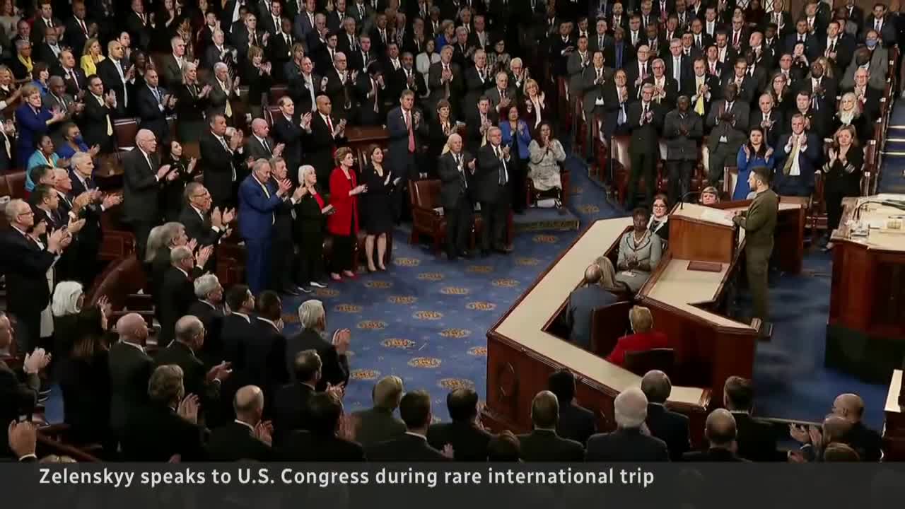 Zelenskyy visits Washington, makes impassioned speech to U.S. Congress