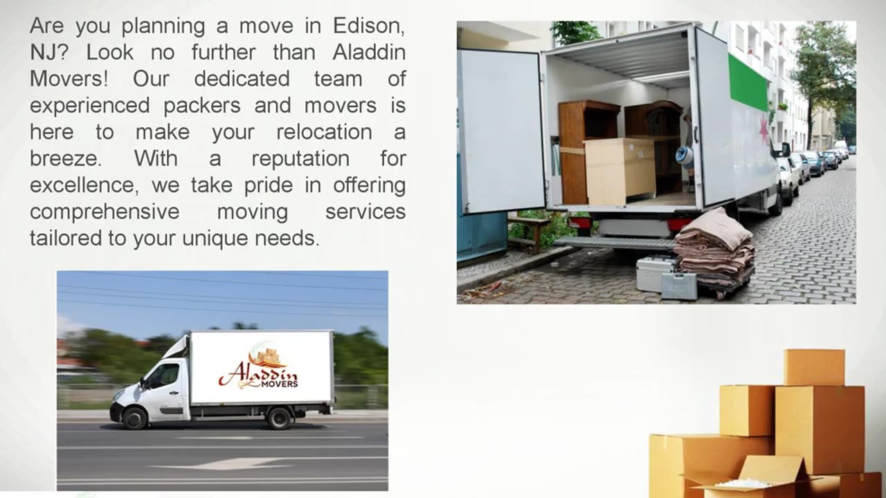 Packers and Movers in Edison, NJ