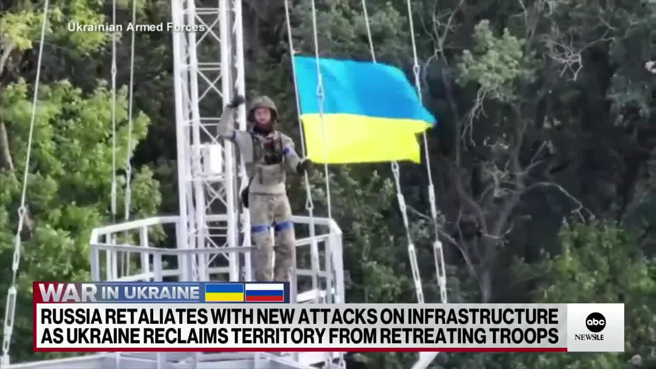 Ukrainian forces reclaim territory as Russian troops retreat