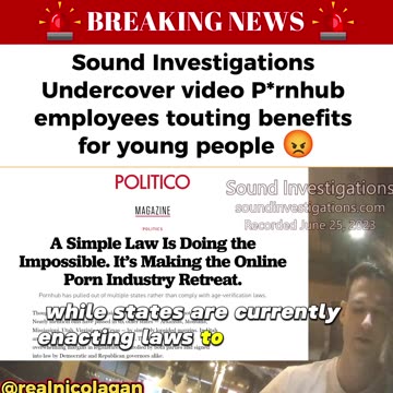 Breaking News - Undercover Video This is Just Wrong