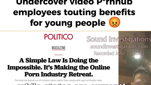 Breaking News - Undercover Video This is Just Wrong