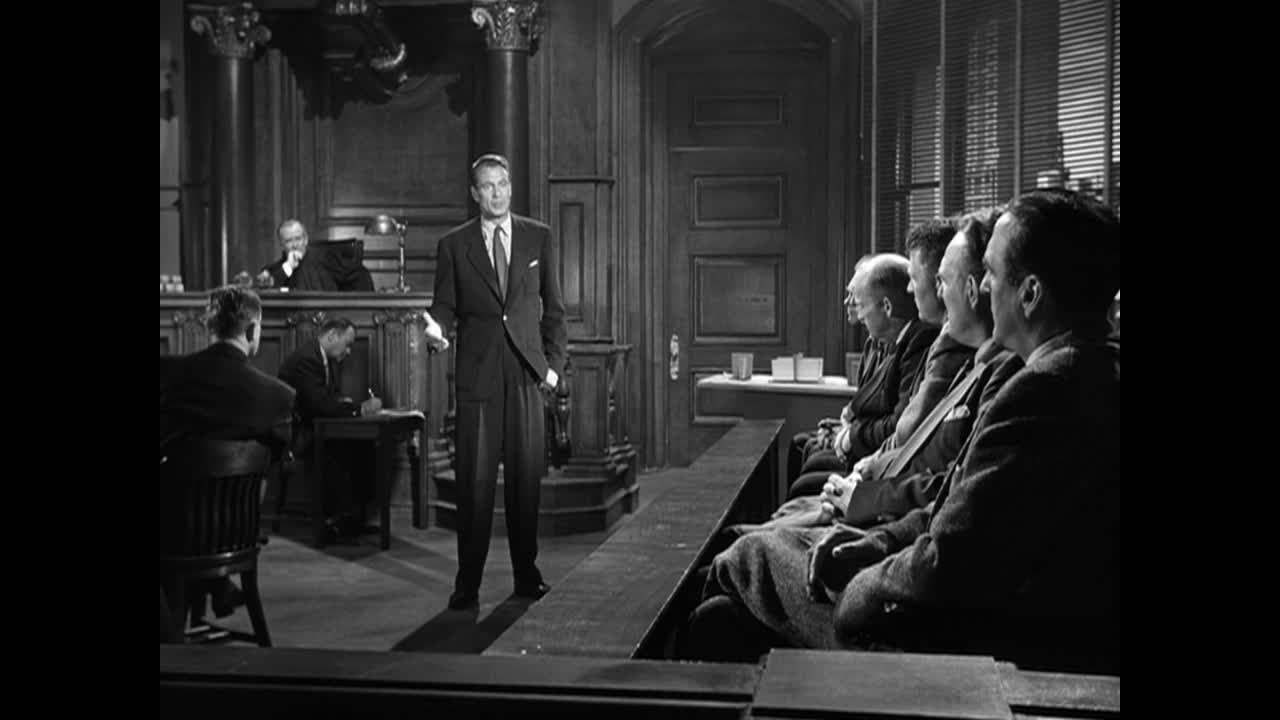 The Fountainhead (1949) Gary Cooper delivers the man vs. collective speech in the courtroom.