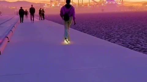 Who would refuse the sunset of Santa monica? Big players record travel time, travel vlog