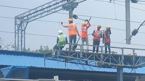 Railway Electric Workers Respect 🫡🫡