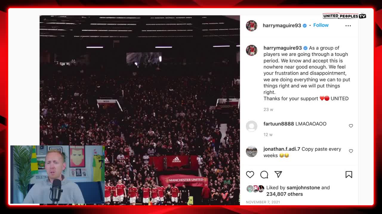 Captain Harry Maguire Is Finished At Man Utd: Get Out...And Take Some Players With You