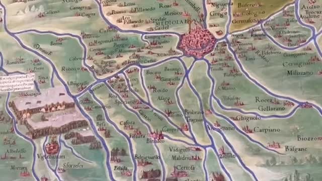 Maps of Italy only at the Vatican. Rome