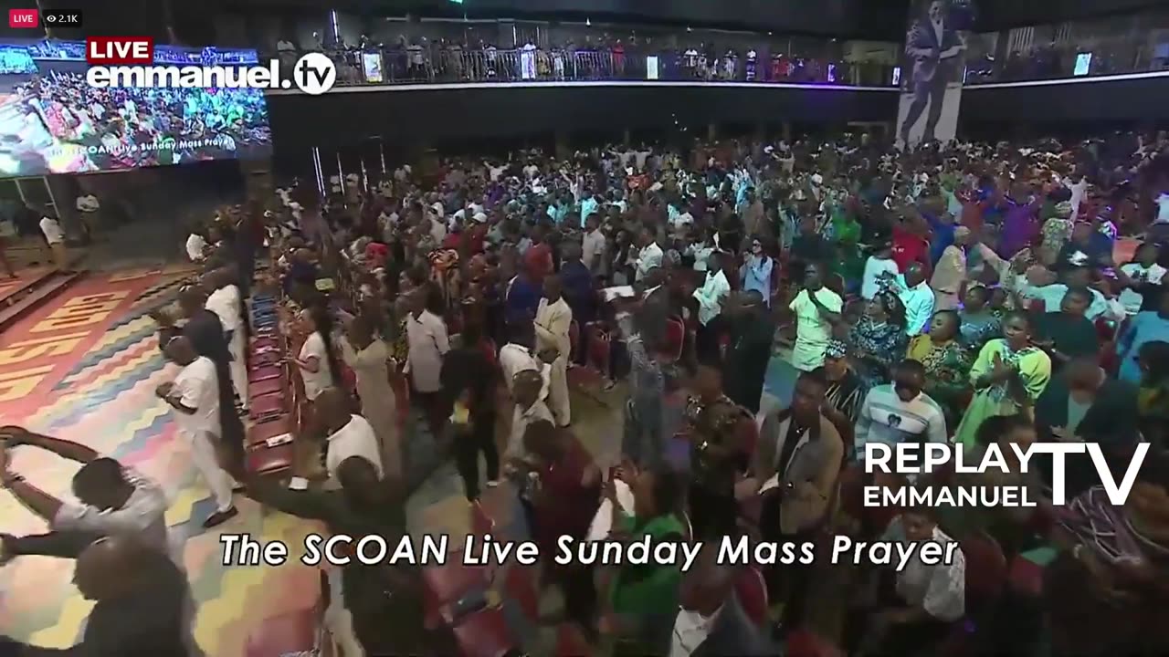 SCOAN LIVE SUNDAY MASS PRAYER WITH PASTOR EVELYN TB JOSHUA