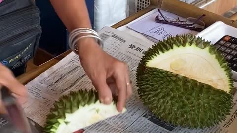 Expensive Durian Cutting | Thai Street Food #shorts