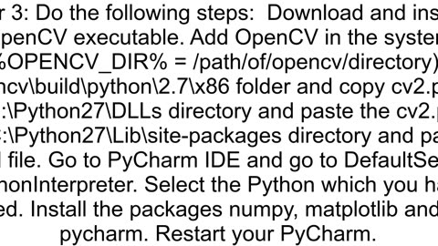 Cannot import cv2 in PyCharm