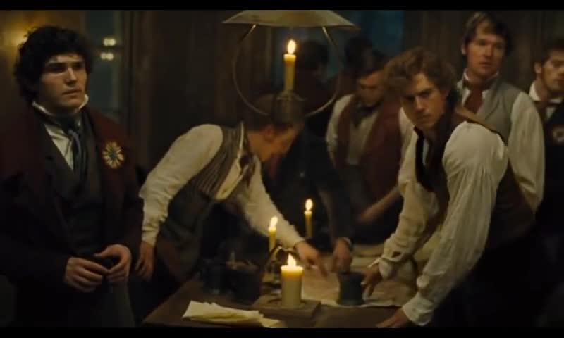 RED AND BLACK song from Les Miserables (movie version).