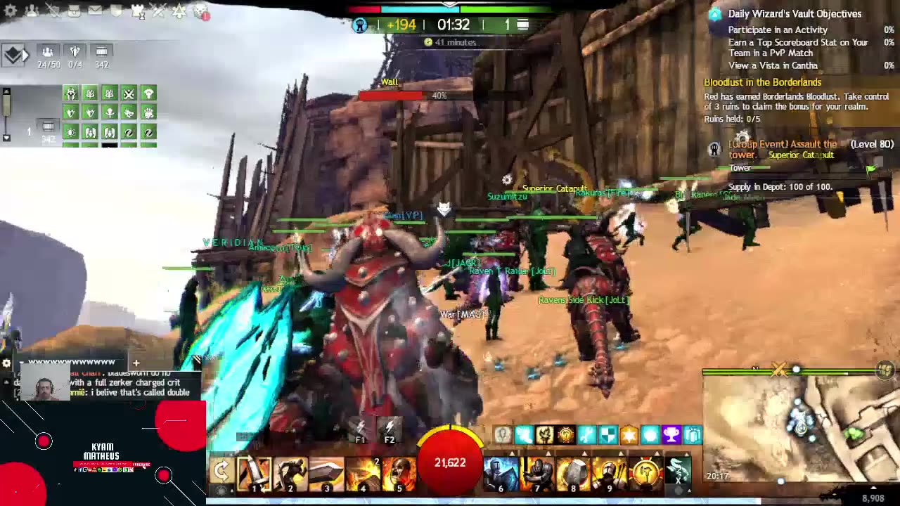 GW2 WvW MULTICLASS BUILD AND EVENTS MAGUUMA AND BORLIS PASS