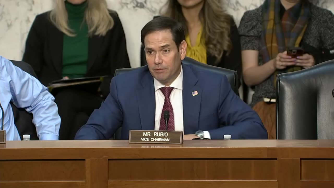 Vice Chairman Rubio Delivers Opening Remarks at a Senate Intel Hearing on Countering China