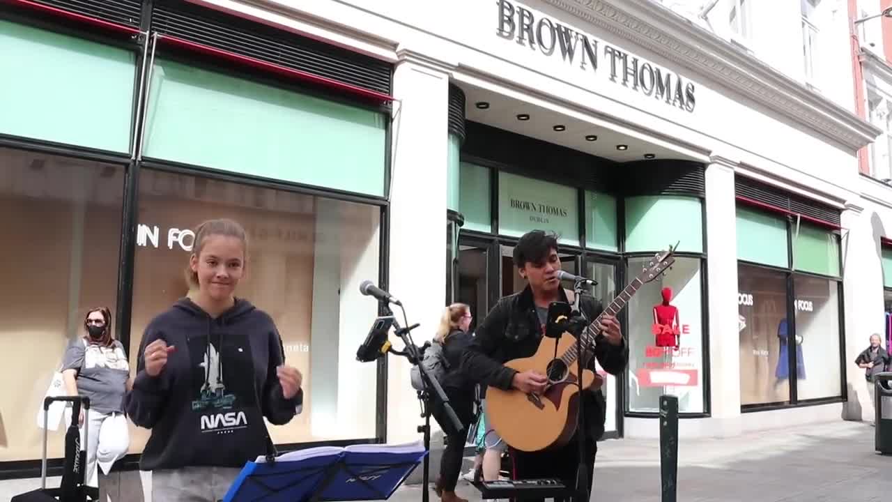 HE'S A GENIUS ON GUITAR & LOOP | Billie Eilish - Bad Guy | Allie Sherlock & Jacob Koopman Cover