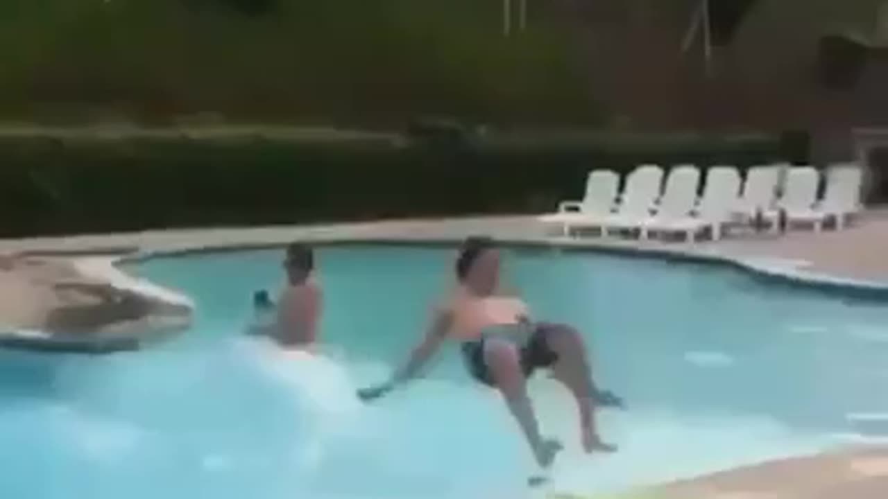 dude trying to pool surf gets wrecked