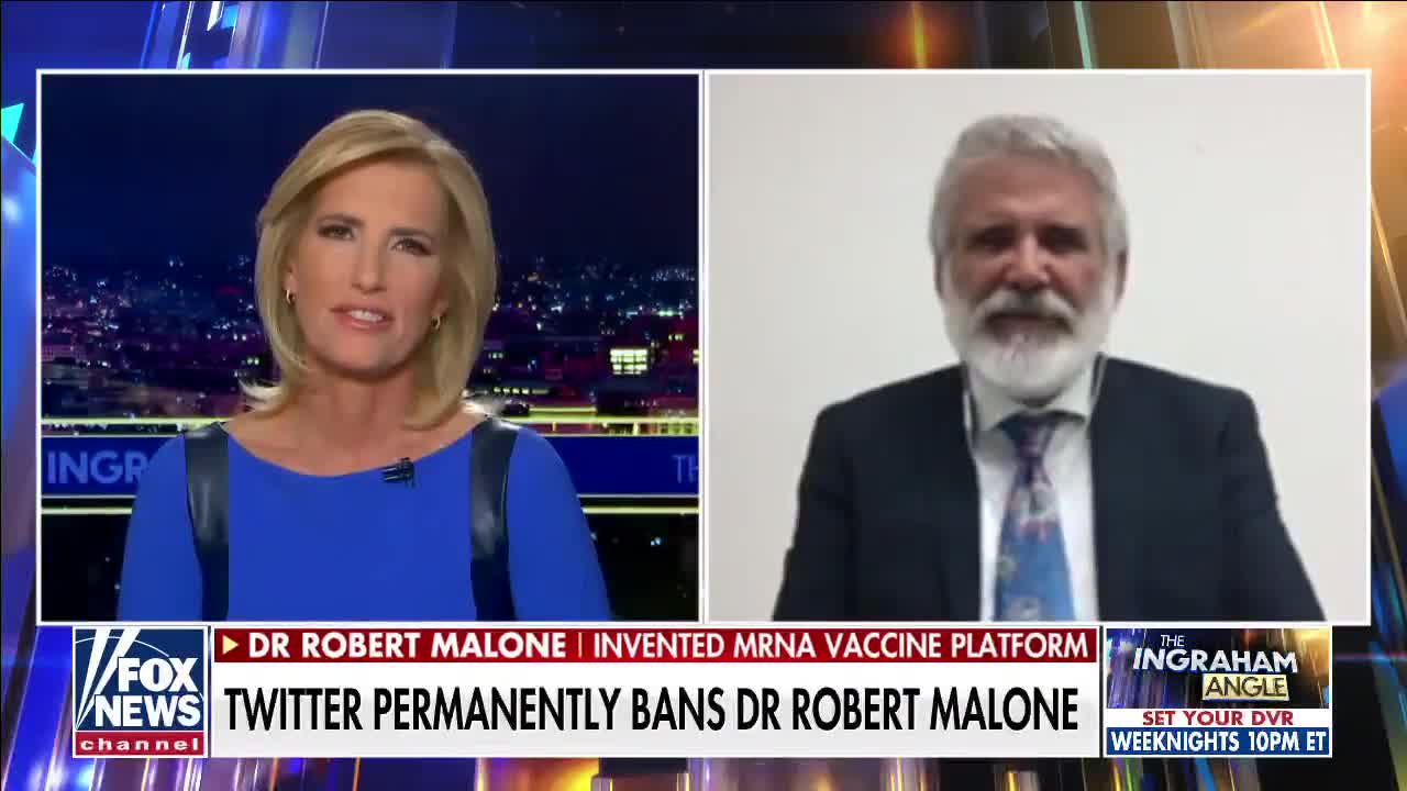 Twitter bans Ingraham guest & mRNA vaccine platform inventor