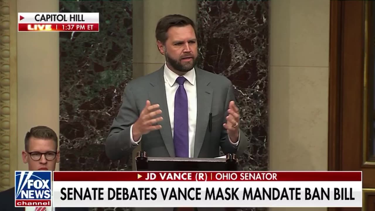 Senator J.D. Vance- No More Mask Mandates- End the Panic