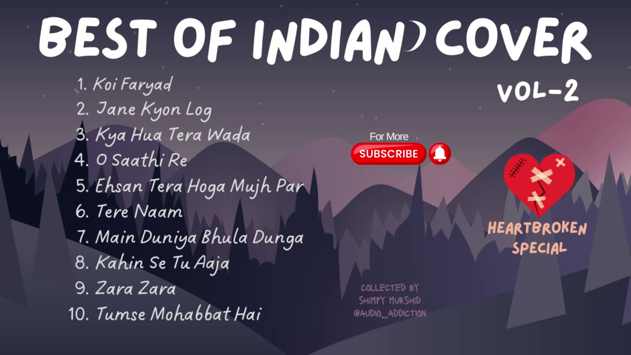 Best of Indian Cover | Vol-2 | Slow Hindi Sad Songs