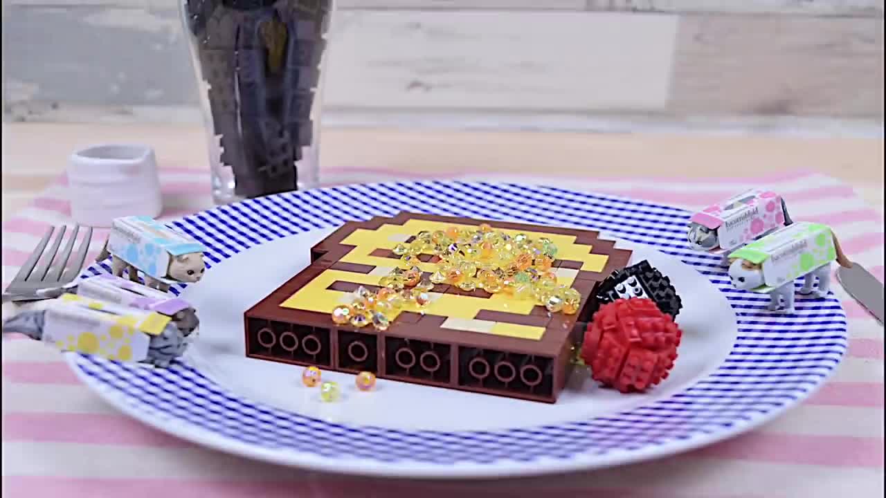 Lego French Toast - Lego In Real Life 2 _ Stop Motion Cooking & ASMR