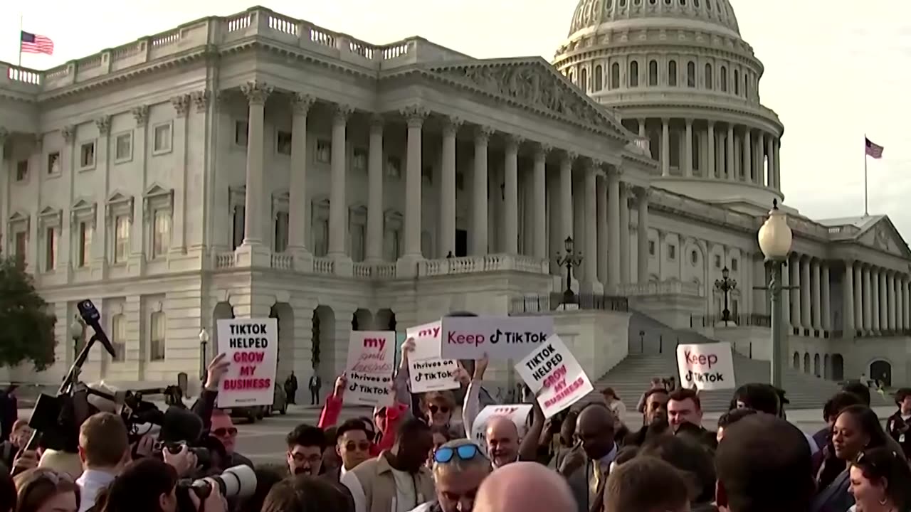 TikTok creators stage protest outside Congress