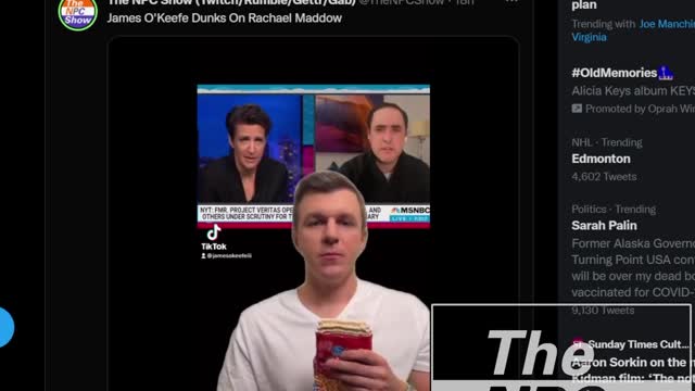 James O'Keefe Dunks On Rachael Maddow