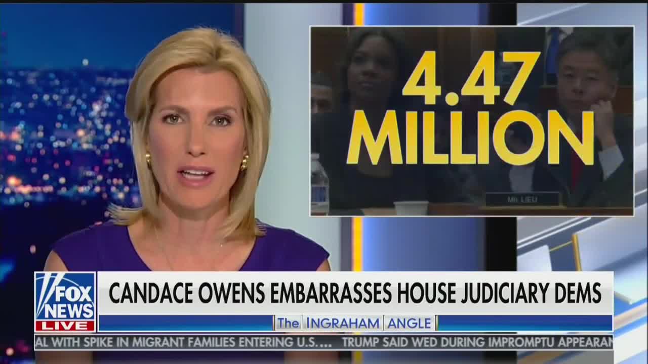 Candace Owens explains to Laura Ingraham why Democrats hate her testimony