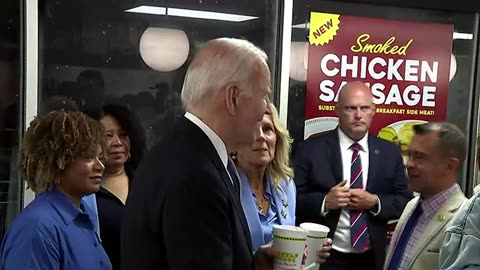 Biden Talks To Reporters At Waffle House After CNN Trump Debate