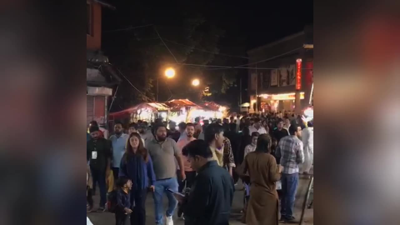 Murree Mall Road Night Views Pakistan