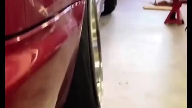 Display some accessories for car modification.