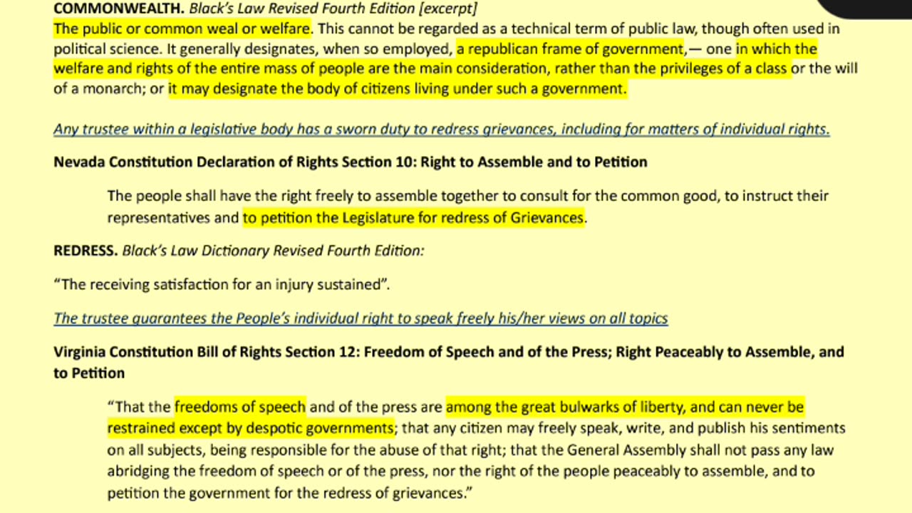 The People's Foundational Rights!