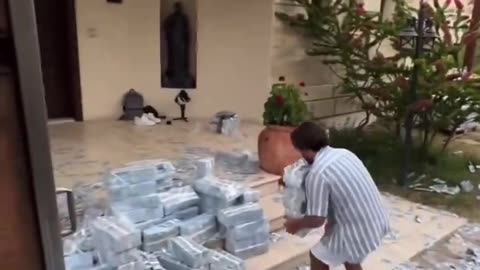 Cartel Moving Pallets Of Cash