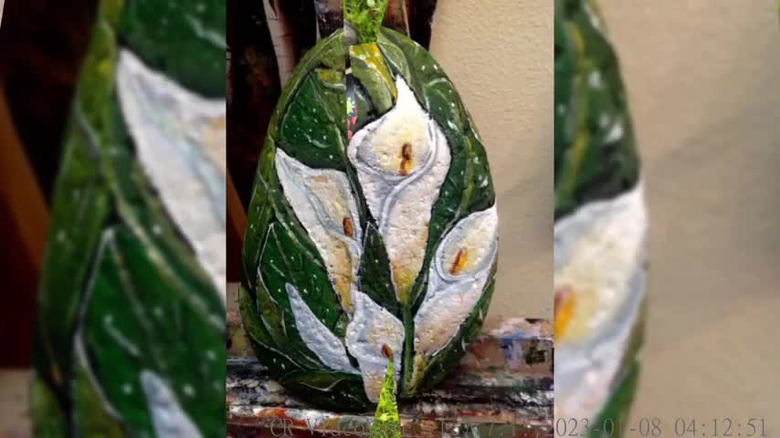 Adorable floral rock and stone painting ideas Stone and rock art