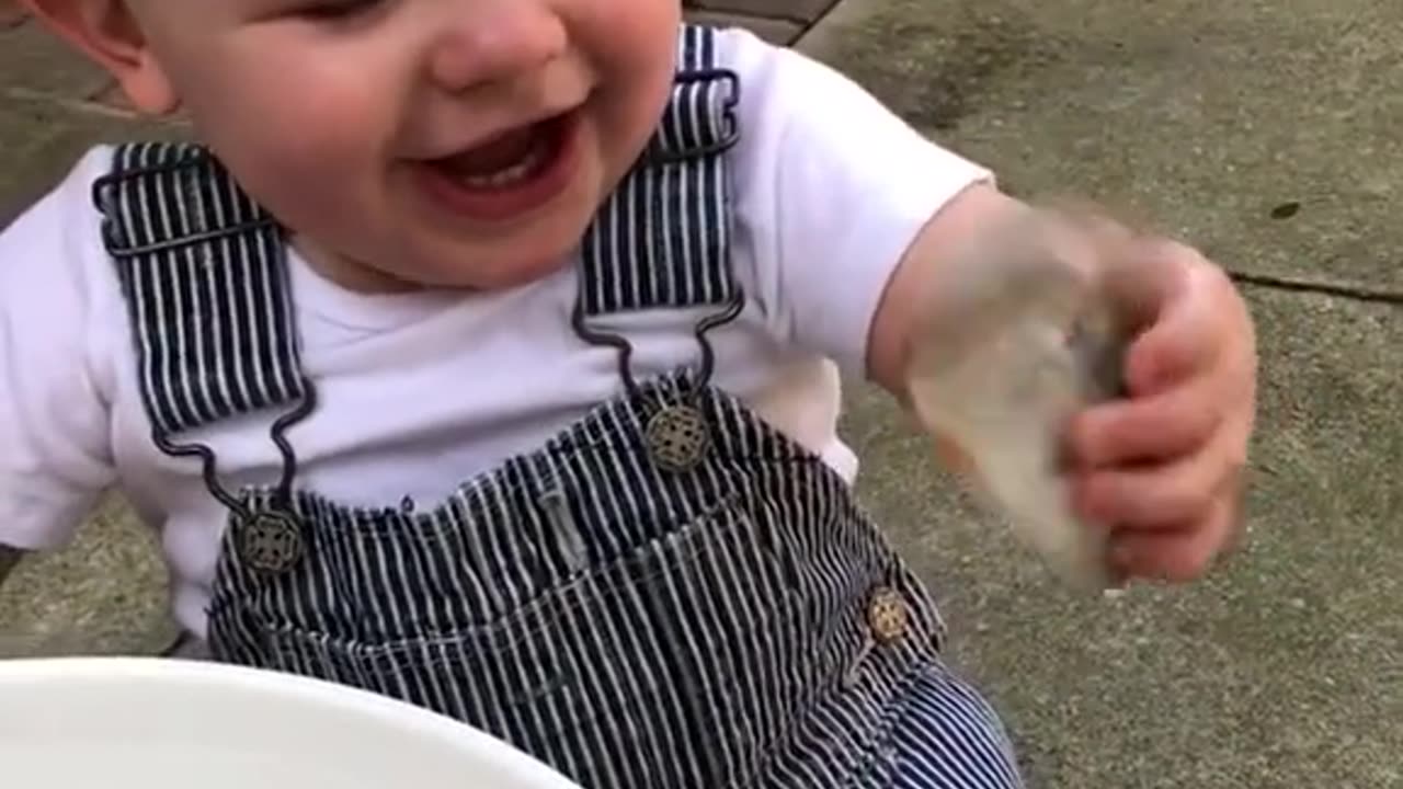 OMG!!! Baby Laugh So Hard 😂 #fyp #pewbaby #baby #babies #cutebaby #funnybaby #trynottolagh