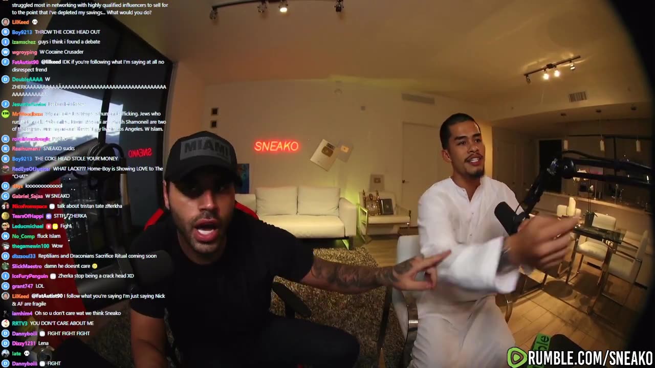 Jon Zherka Teaches Sneako How To Stream!