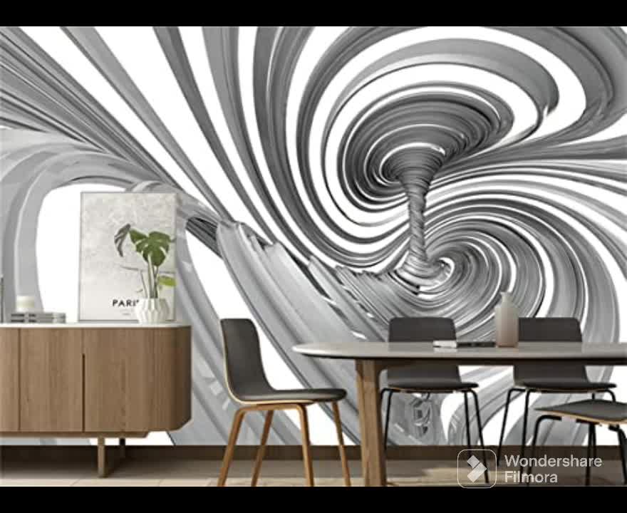 3D Wallpaper Art Explosion Room Mockups
