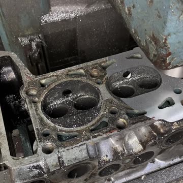 Cylinder head machining - 100x sped up