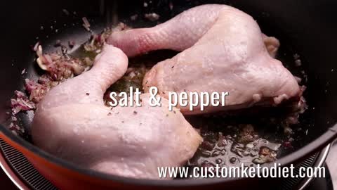 Best keto diet recipes for fat loss - Chicken Florentine