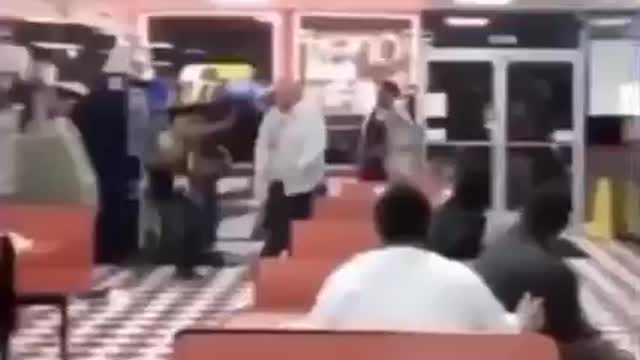 Slapped the life out of him