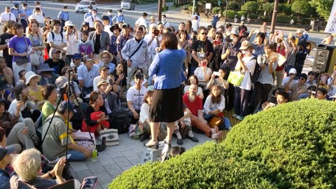池田としえ、日野市議会議員、魂の演説 2020年9月21日霞が関国会議事堂前