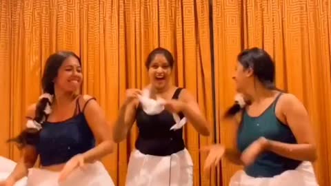 Three grils marathi dancer