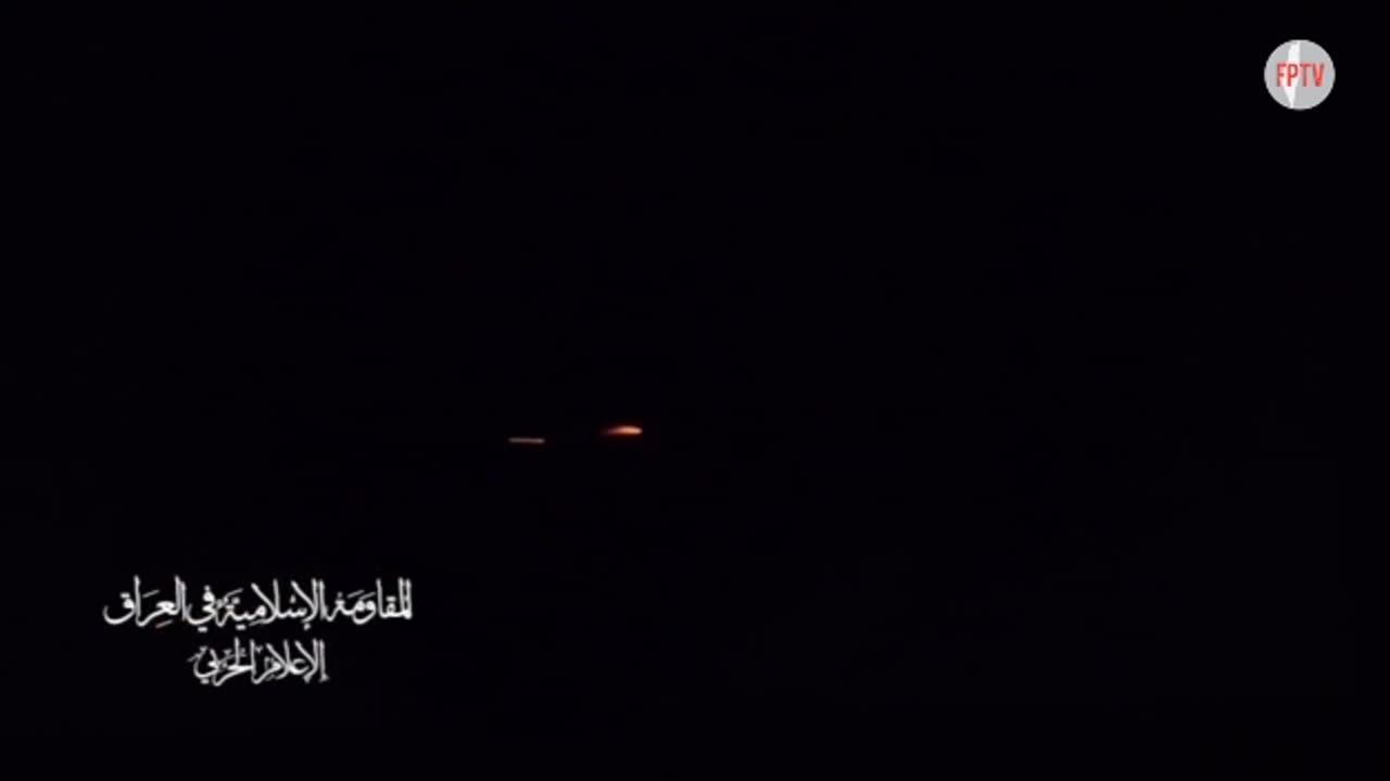 Iraqi Resistance launching drones towards a vital Zionist target in the occupied Syrian Arab Golan, 31 Oct 2024