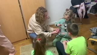 Kyiv residents seek shelter in church