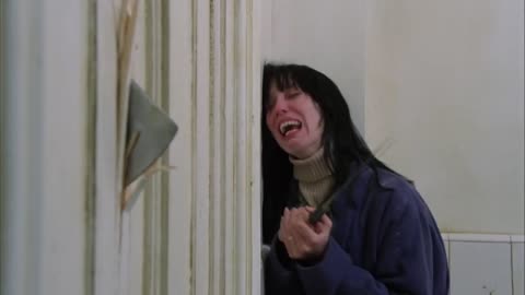 Jack Breaks Down the Bathroom Door in The Shining (1980)