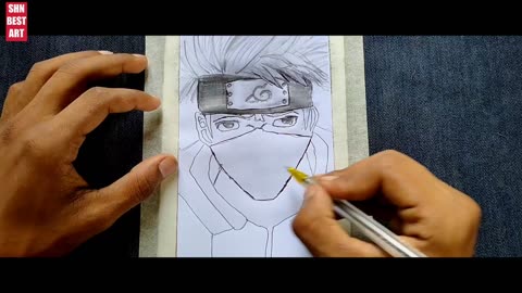 HOW TO DRAW KAKASHI HAKATE