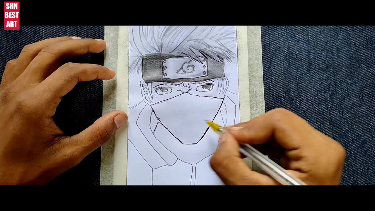 HOW TO DRAW KAKASHI HAKATE