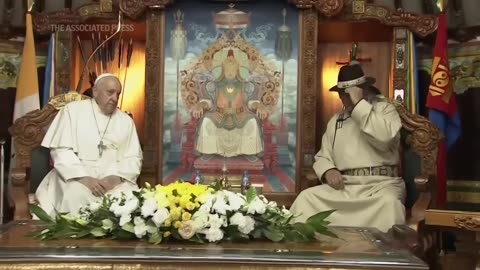 Pope Francis welcomed in Mongolia
