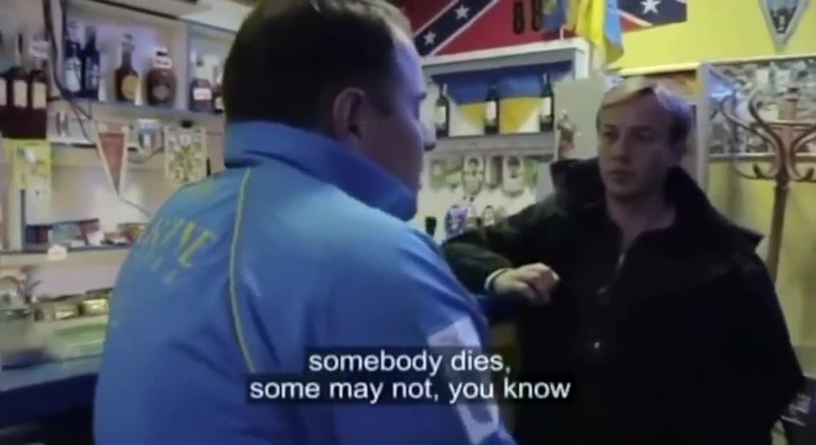 ukraine Nazi claiming white Power BS