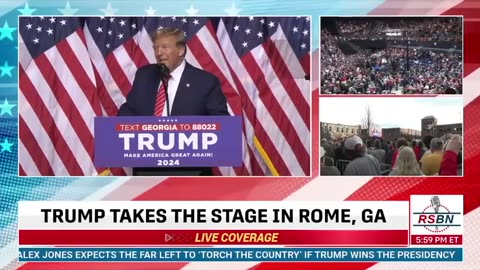 “This has been a tremendous week for our movement.” — President Trump in Rome, Georgia