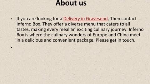 Best Delivery in Gravesend.