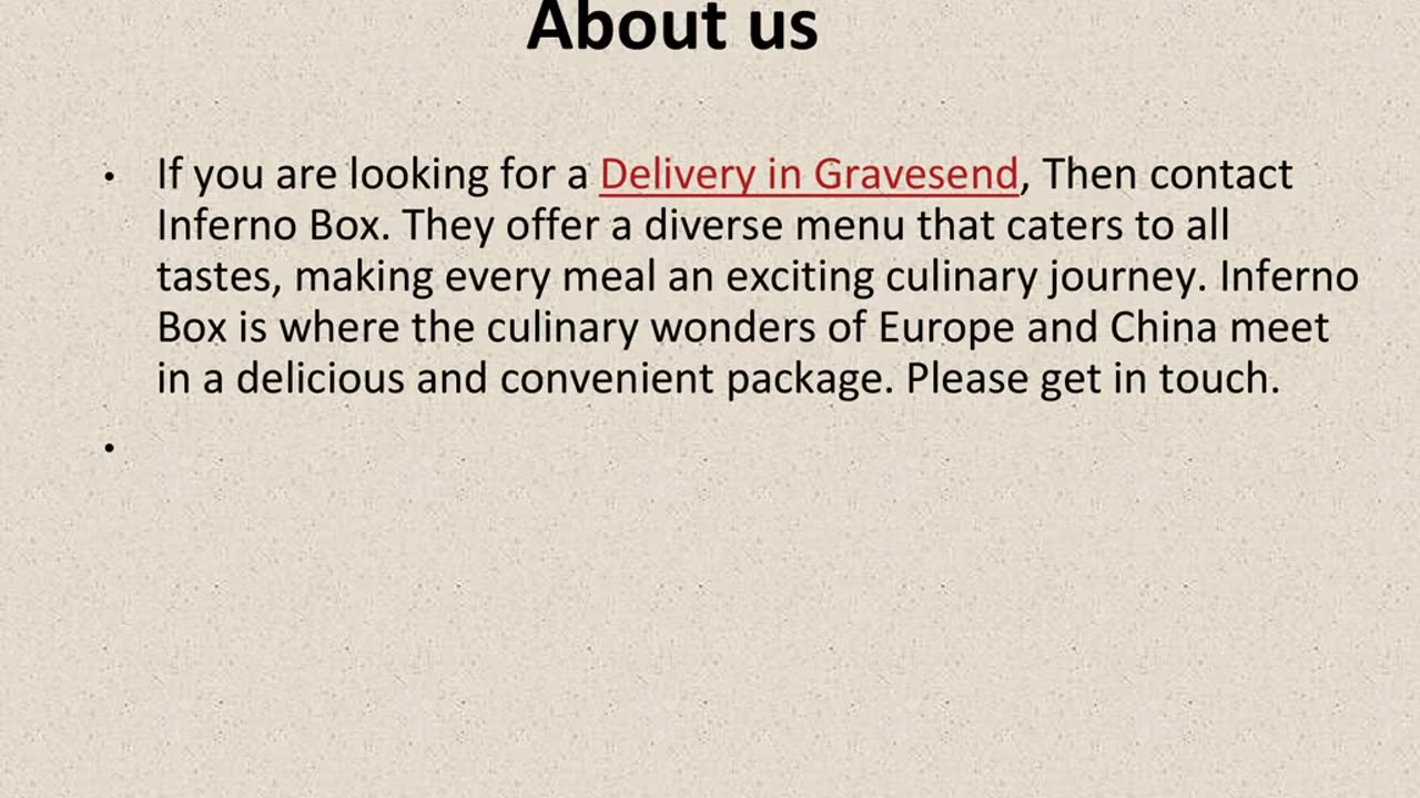 Best Delivery in Gravesend.